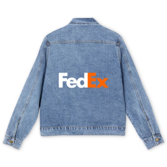 Discover FedEx Men's Denim Jackets Navy Blue Size Medium Unisex
