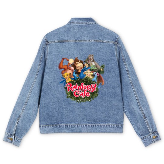 Discover Sweet Food in Rainforest Cafe 2 Restaurant Men's Denim Jackets