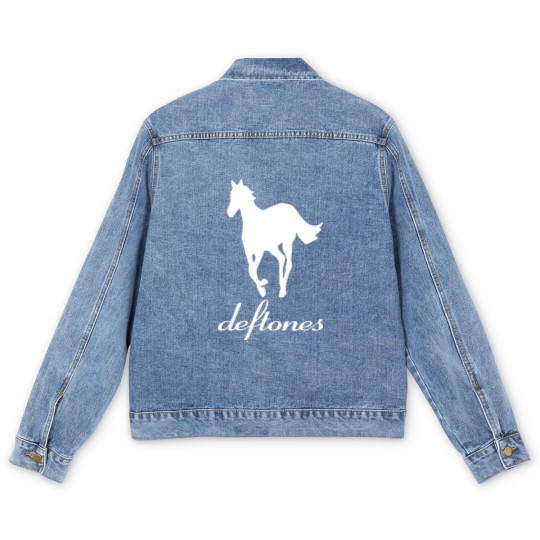 Discover Vintage Deftone Pony Logo Men's Denim Jackets