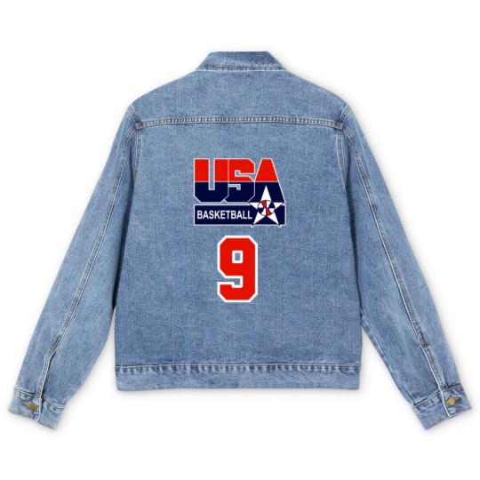 Discover USA DREAM TEAM 92 - FRONT amp BACK PRINT Men's Denim Jackets