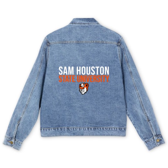 Discover sam houston state bearkats stacked pullover Men's Denim Jackets
