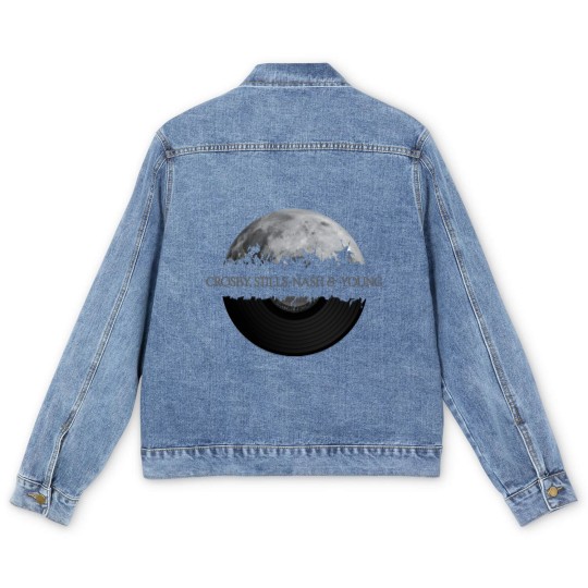 Discover Crosby, Stills, Nash Young moon - Crosby Stills Nash Young Moon - Men's Denim Jackets