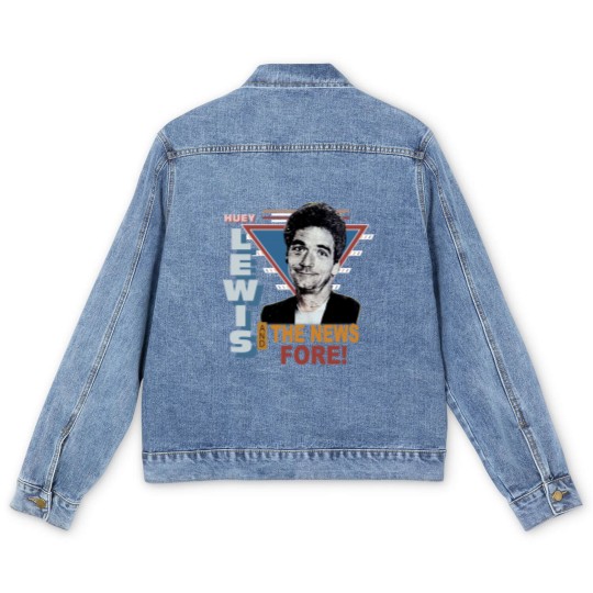 Discover Vintage 1986 Huey Lewis and the News Pop Rock Men's Denim Jackets