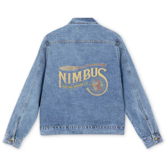 Discover Nimbus Racing Broom Company Unisex Men's Denim Jackets Men's Denim Jackets