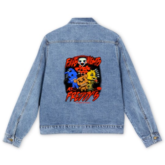 Discover Five Nights at Freddy's Freddy & Friends Funko Pop Men's Denim Jackets