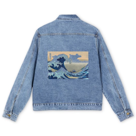 Discover Hokusai great wave Men's Denim Jackets