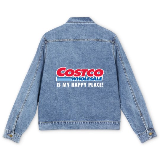 Discover Costco Is My Happy Place Men's Denim Jackets