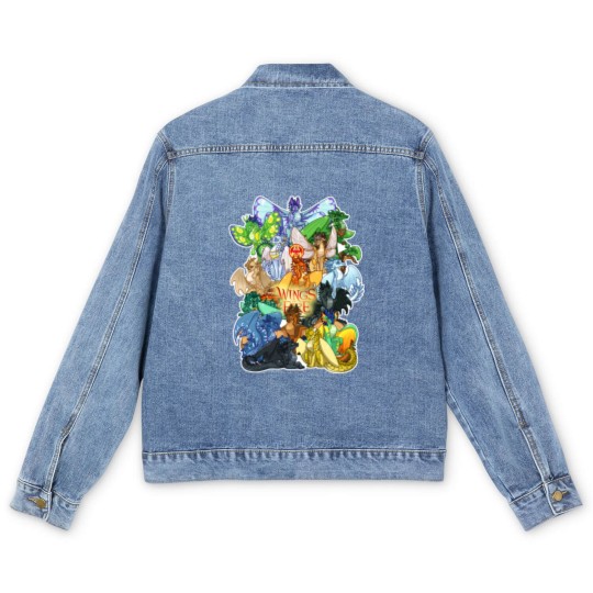 Discover Wings of Firee Wings of Firee Wings of Firee Men's Denim Jackets