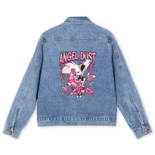 Discover Hazbin Hotel Angel Dust And Fat Nugget Cute Men's Denim Jackets