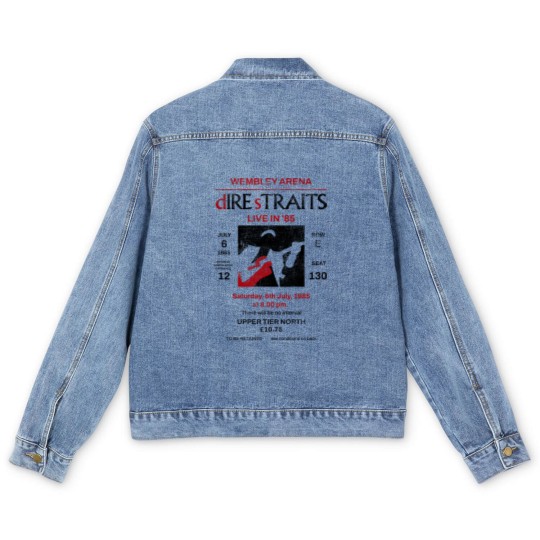 Discover Dire Straits Vintage Concert chandler Men's Denim Jackets