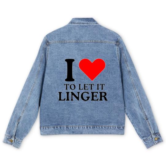 Discover LET IT LINGER , I love to let it linger by the cranberries Men's Denim Jackets