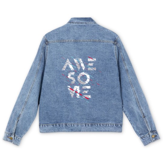 Discover Awesome Abstract - Awesome Abstract - Men's Denim Jackets