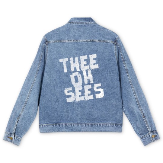 Discover Thee Oh Sees  Merch  Thee Oh Sees  Merch Men's Denim Jackets