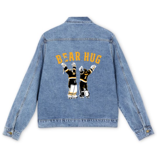 Discover Goalie Bear Hug Men's Denim Jackets