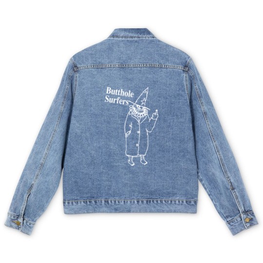 Discover Butthole Surfers Clown Music Rock - Butthole Men's Denim Jackets