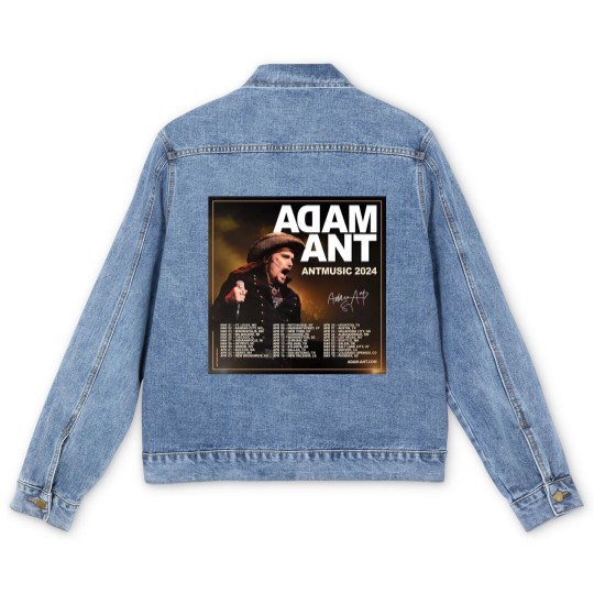 Discover Adam Ant Autumn 2024 UK ANTMUSIC Tour Unisex Men's Denim Jackets