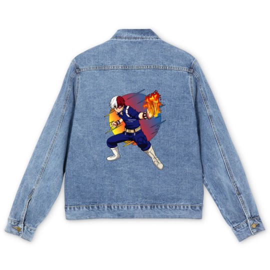 Discover Boku no hero academia - Shoto Todoroki - Shoto Todoroki - Men's Denim Jackets