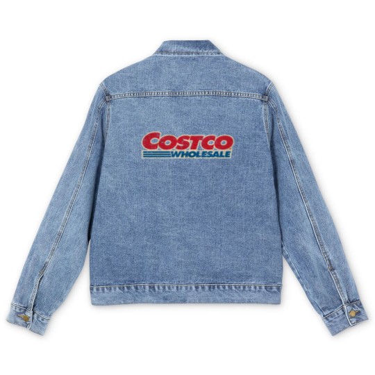 Discover Costco Wholesale 1997 Black Men's Denim Jackets Men's Denim Jackets