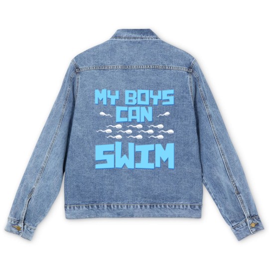 Discover Pregnancy for Man Men's Denim Jackets