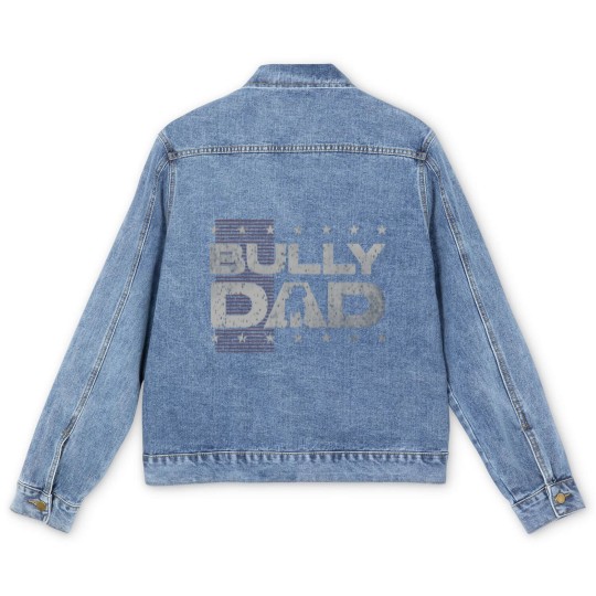 Discover Bully dog lover or american bulldog or American Bully Men's Denim Jackets
