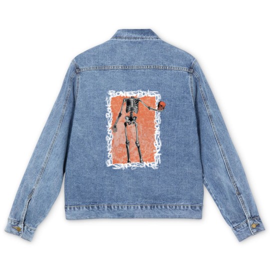 Discover Vintage Bones Imagine Dragons Men's Denim Jackets, Bones Imagine Dragons Men's Denim Jackets