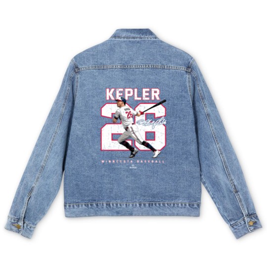 Discover Number And Portrait Max Kepler Minnesota Mlbpa Men's Denim Jackets