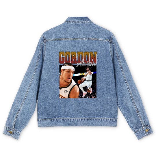 Discover Aaron Gordon Vintage Men's Denim Jackets, Legend Professional Basketball Players Men's Denim Jackets