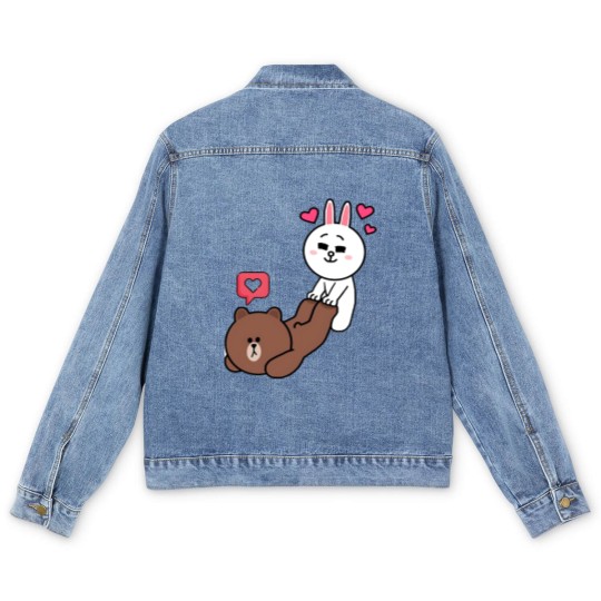 Discover Brown and Cony Love Men's Denim Jackets