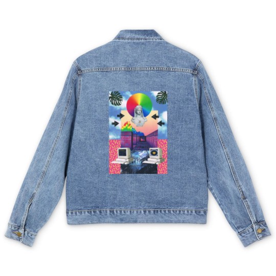 Discover Vaporwave 4 - Vaporwave - Men's Denim Jackets