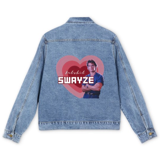 Discover Batshit Swayze Patrick Swayze Superfan Men's Denim Jackets