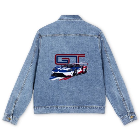 Discover GT IMSA GTLM Race Car Premium Men's Denim Jackets