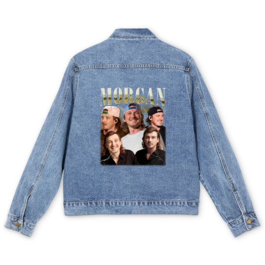 Discover Vintage Wallen Men's Denim Jackets, Wallen vintage Men's Denim Jackets, Country Music Men's Denim Jackets, Morgan Western Tour Men's Denim Jackets