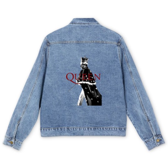 Discover Queen Freddie Mercury Live in Concert Men's Denim Jackets