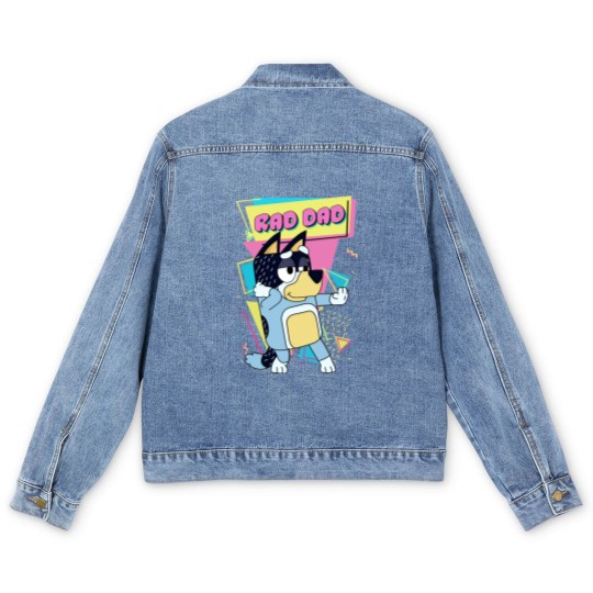 Discover Rad Dad Men's Denim Jackets, Rad Dad Gift For Daddy, Rad Dad