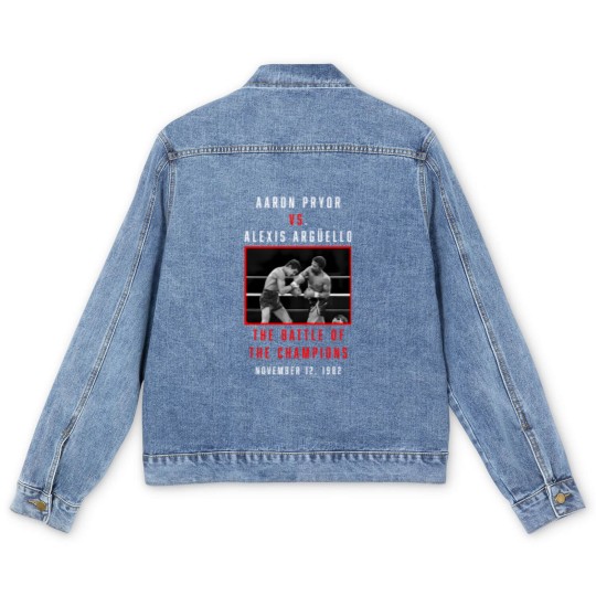 Discover aaron pryor vs alexis arguello Men's Denim Jackets