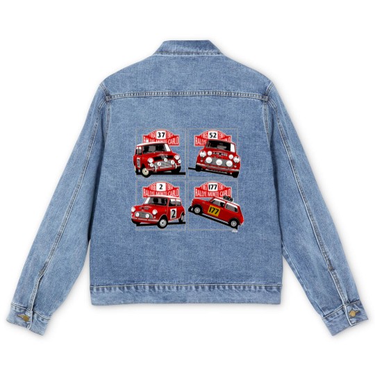 Discover Monte Carlo Rally Mini Coopers Men's Denim Jackets