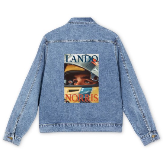 Discover Lando Norris Men's Denim Jackets, Racing Team Men's Denim Jackets, Driver Men's Denim Jackets, Fan Gift