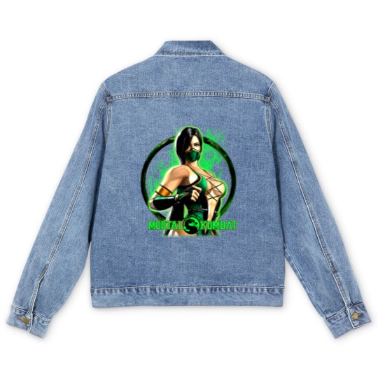 Discover Mortal Kombat Jade Men's Denim Jackets, Mortal Kombat Men's Denim Jackets Fan Gifts, Jade Men's Denim Jackets, Mortal Kombat Game Men's Denim Jackets