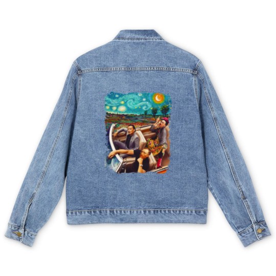 Discover Vincent-Van-Gogh-Frida-Salvador-Dali-Banksy-car    .png Men's Denim Jackets