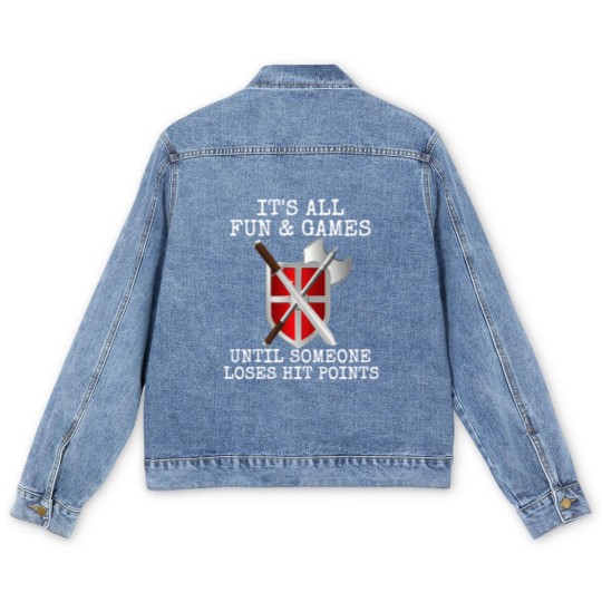 Discover Funny Live Action Role Play Design Men's Denim Jackets