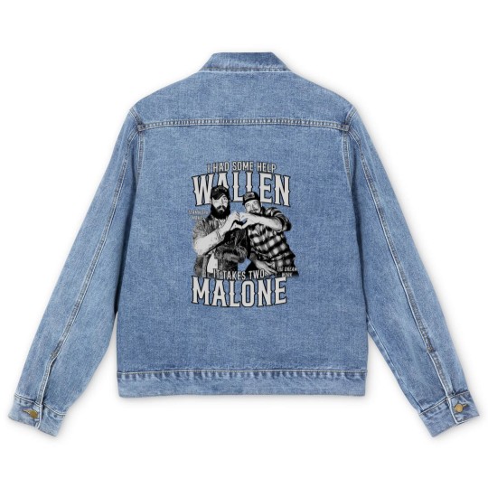 Discover Posty Wallen Men's Denim Jackets, Morgan Malone Men's Denim Jackets, Wallen And Malone Men's Denim Jackets
