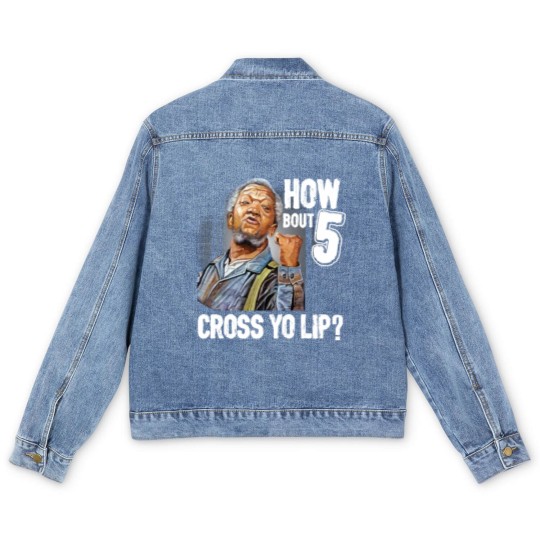 Discover 5 cross you lip Sanford and son tv show Redd foxx Men's Denim Jackets