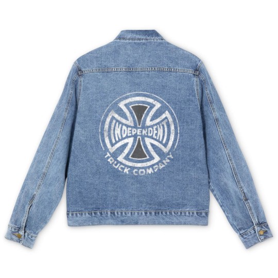 Discover Vintage Independent Truck Iron Cross Skateboard Truck Men's Denim Jackets