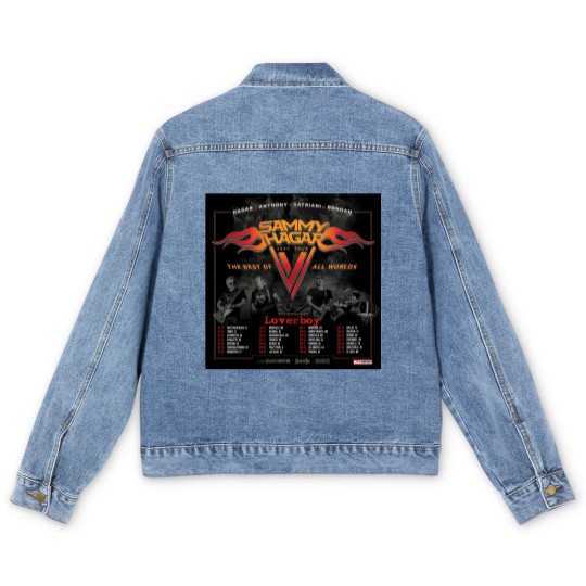 Discover Sammy Hagar Tour 2024 With Loverboy Men's Denim Jackets S
