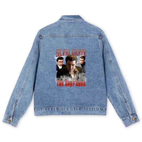 Discover Silvio Dante Men's Denim Jackets ,The Sopranos Homage Men's Denim Jackets