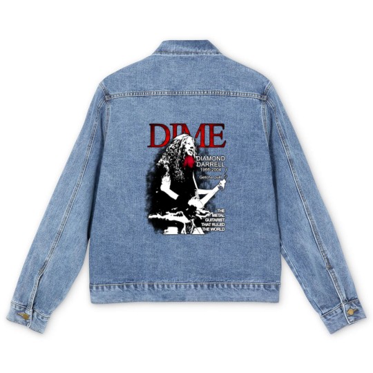 Discover Dimebag Darrell Mayhem Skull Damageplan Men's Denim Jackets