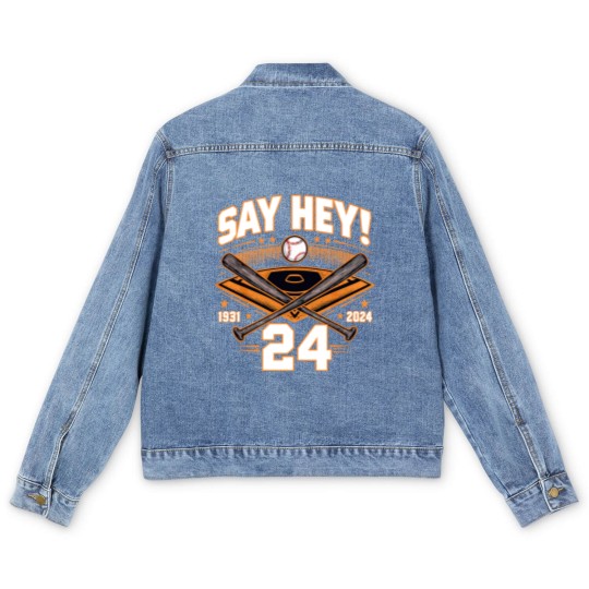 Discover Willie-Mays - Willie Mays - Men's Denim Jackets