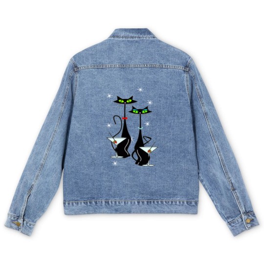 Discover MCM Atomic Cats Martini Time Men's Denim Jackets