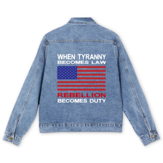 Discover When Tyranny Becomes Law Men's Denim Jackets