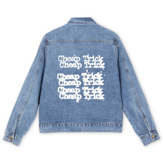 Discover Trick Logo Men's Denim Jackets